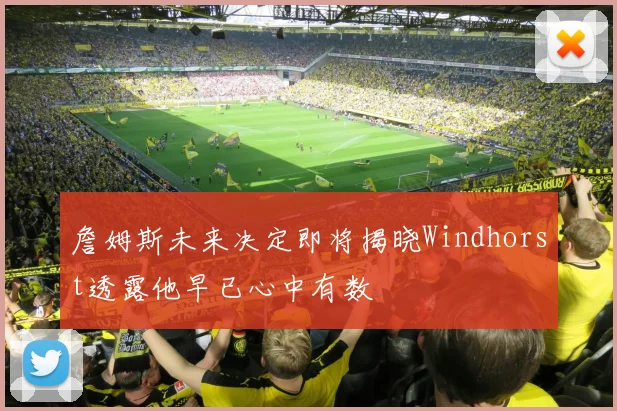 詹姆斯未来决定即将揭晓Windhorst透露他早已心中有数